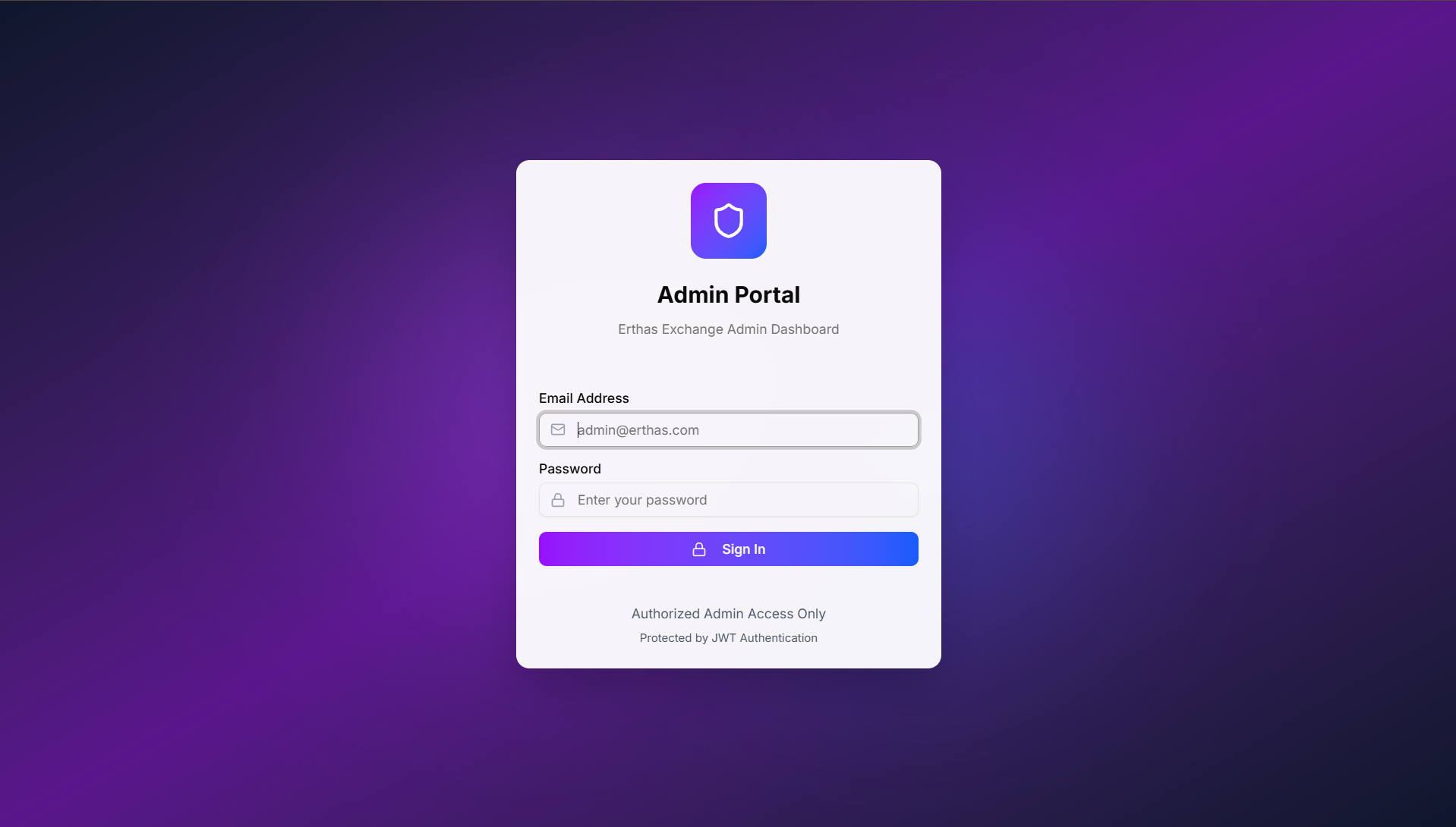 Admin Portal